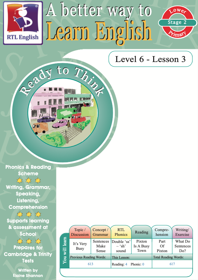 RTL English Level 6, Book 3 cover