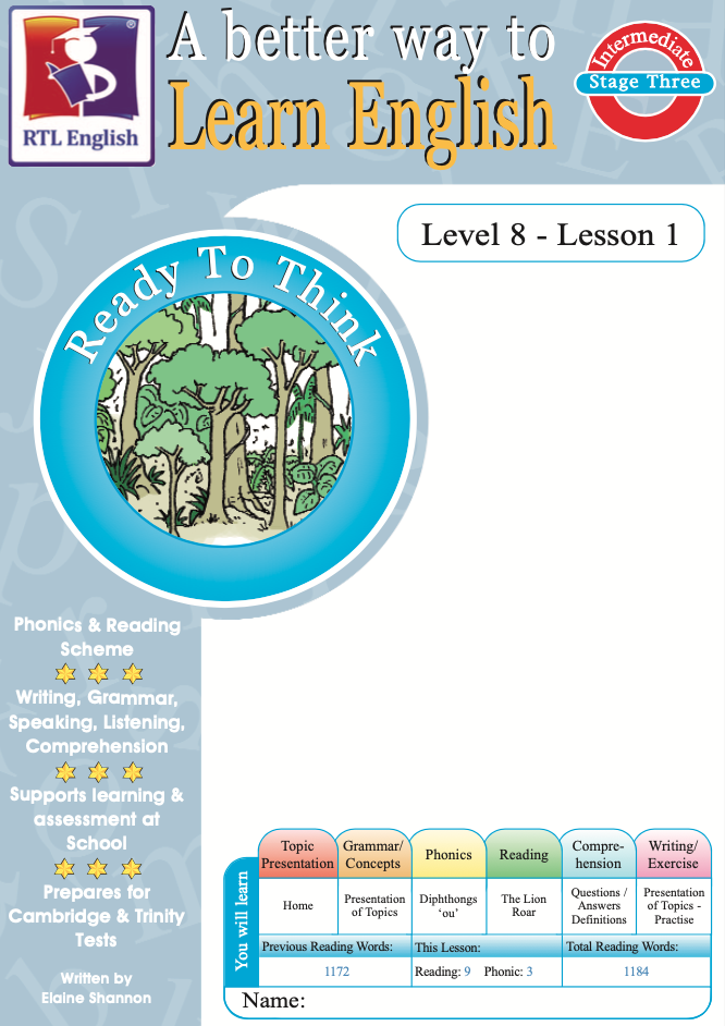 RTL English Level 8, Book 1 cover
