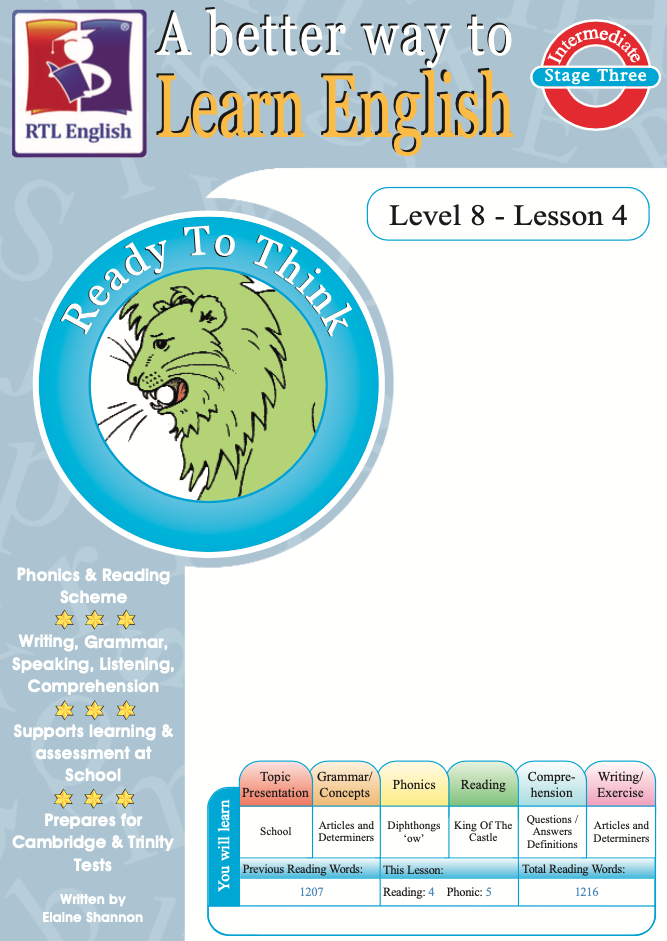 RTL English Level 8, Book 4 cover